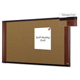 3M™ Cork Bulletin Board, 36 X 24, Aluminum Frame W-mahogany Wood Grained Finish freeshipping - TVN Wholesale 