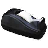 Scotch® Deluxe Desktop Tape Dispenser, Heavily Weighted, Attached 1" Core, Black freeshipping - TVN Wholesale 