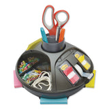 3M™ Rotary Self-stick Notes Dispenser, Plastic, Rotary, 10" Diameter X 6h, Black freeshipping - TVN Wholesale 