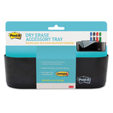 Post-it® Dry Erase Accessory Tray, 8 1-2 X 3 X 5 1-4, Black freeshipping - TVN Wholesale 