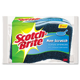 Scotch-Brite® Non-scratch Multi-purpose Scrub Sponge, 4.4 X 2.6, 0.8" Thick, Blue, 3-pack freeshipping - TVN Wholesale 