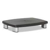 3M™ Adjustable Height Monitor Stand, 15" X 12" X 2.63" To 5.78", Black-silver, Supports 80 Lbs freeshipping - TVN Wholesale 