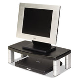 3M™ Extra-wide Adjustable Monitor Stand, 20" X 12" X 1" To 5.78", Silver-black, Supports 40 Lbs freeshipping - TVN Wholesale 