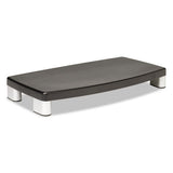 3M™ Extra-wide Adjustable Monitor Stand, 20" X 12" X 1" To 5.78", Silver-black, Supports 40 Lbs freeshipping - TVN Wholesale 