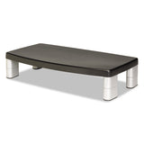 3M™ Extra-wide Adjustable Monitor Stand, 20" X 12" X 1" To 5.78", Silver-black, Supports 40 Lbs freeshipping - TVN Wholesale 