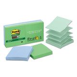 Post-it® Pop-up Notes Super Sticky Recycled Pop-up Notes In Oasis Colors, 3 X 3, 90 Sheets-pad, 10 Pads-pack freeshipping - TVN Wholesale 