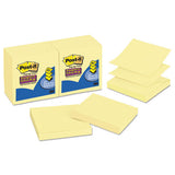 Pop-up 3 X 3 Note Refill, Canary Yellow, 90 Notes-pad, 12 Pads-pack