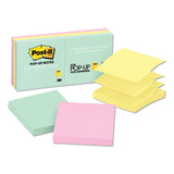 Original Pop-up Refill, 3 X 3, Beachside Cafe Colors, 100 Notes-pad, 6 Pads-pack