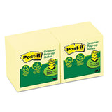 Post-it® Greener Notes Recycled Pop-up Notes, 3 X 3, Canary Yellow, 100-sheet, 12-pack freeshipping - TVN Wholesale 
