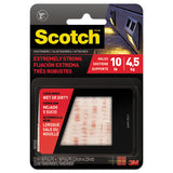 Scotch™ Extreme Fasteners, 1" X 1", White, 6-pack freeshipping - TVN Wholesale 