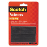Scotch® Heavy-duty All-weather Fasteners, 1" X 3", Black, 2-pack freeshipping - TVN Wholesale 