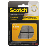 Scotch™ Outdoor Fasteners, 0.88" X 0.88", Clear, 6-pack freeshipping - TVN Wholesale 
