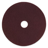 Scotch-Brite™ Surface Preparation Pad Plus, 17" Diameter, Maroon, 5-carton freeshipping - TVN Wholesale 