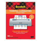 Scotch™ Laminating Pouches, 5 Mil, 3.75" X 2.38", Gloss Clear, 20-pack freeshipping - TVN Wholesale 