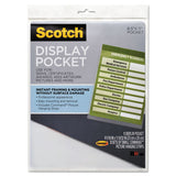 Scotch™ Display Pocket, Removable Interlocking Fasteners, Plastic, 8-1-2 X 11, Clear freeshipping - TVN Wholesale 