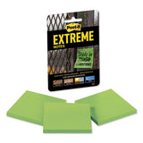 Post-it® Extreme Notes Water-resistant Self-stick Notes, Green, 3" X 3", 45 Sheets, 3-pack freeshipping - TVN Wholesale 