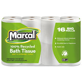 Marcal® 100% Recycled Two-ply Bath Tissue, Septic Safe, 2-ply, White, 168 Sheets-roll, 16 Rolls-pack freeshipping - TVN Wholesale 