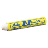 Markal® Paintstik B Marker, White, 3-8" X 4" freeshipping - TVN Wholesale 