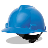 MSA V-gard Hard Hats, Ratchet Suspension, Size 6 1-2 - 8, Blue freeshipping - TVN Wholesale 