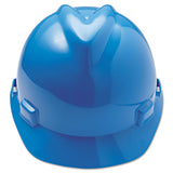 MSA V-gard Hard Hats, Ratchet Suspension, Size 6 1-2 - 8, Blue freeshipping - TVN Wholesale 