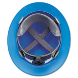 MSA V-gard Full-brim Hard Hats, Ratchet Suspension, Size 6 1-2 - 8, Blue freeshipping - TVN Wholesale 