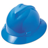 MSA V-gard Full-brim Hard Hats, Ratchet Suspension, Size 6 1-2 - 8, Blue freeshipping - TVN Wholesale 