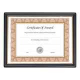 NuDell™ Ez Mount Document Frame With Trim Accent And Plastic Face, Plastic, 8 X 10, Black-gold freeshipping - TVN Wholesale 