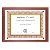 NuDell™ Award-a-plaque Document Holder, Acrylic-plastic, 10-1-2 X 13, Walnut freeshipping - TVN Wholesale 