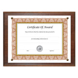 NuDell™ Award-a-plaque Document Holder, Acrylic-plastic, 10-1-2 X 13, Mahogany freeshipping - TVN Wholesale 