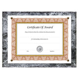 NuDell™ Award-a-plaque Document Holder, Acrylic-plastic, 10-1-2 X 13, Mahogany freeshipping - TVN Wholesale 