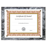 NuDell™ Award-a-plaque Document Holder, Acrylic-plastic, 10-1-2 X 13, Black freeshipping - TVN Wholesale 