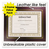 NuDell™ Leatherette Document Frame, 8-1-2 X 11, Burgundy, Pack Of Two freeshipping - TVN Wholesale 