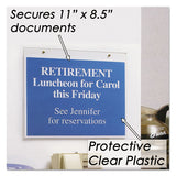 NuDell™ Clear Plastic Sign Holder, Wall Mount, 11 X 8 1-2 freeshipping - TVN Wholesale 