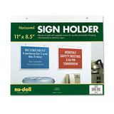 NuDell™ Acrylic Sign Holder, Horizontal, 11 X 8 1-2, Clear freeshipping - TVN Wholesale 