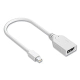 NXT Technologies™ Mini Displayport To Displayport Adapter, 6", White freeshipping - TVN Wholesale 