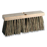 O'Dell® Palmyra Street Broom Head, 3.25" Brown Bristles, 16" Brush freeshipping - TVN Wholesale 