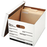 Office Impressions® Medium-duty Economy Storage Files, Letter-legal Files, 14" Wide , White, 12-carton freeshipping - TVN Wholesale 
