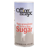 Office Snax® Reclosable Canister Of Sugar, 20 Oz, 3-pack freeshipping - TVN Wholesale 