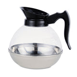 Coffee Pro Unbreakable Regular Coffee Decanter, 12-cup, Stainless Steel-polycarbonate freeshipping - TVN Wholesale 