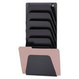 Officemate Wall File Holder, 7 Sections, Legal-letter, Black freeshipping - TVN Wholesale 