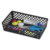 Officemate Recycled Supply Basket, 10.0625" X 6.125" X 2.375", Black, 2-pack freeshipping - TVN Wholesale 