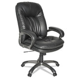 OIF Executive Swivel-tilt Bonded Leather High-back Chair, Supports Up To 250 Lb, 18.50" To 21.65" Seat Height, Black freeshipping - TVN Wholesale 