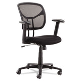 OIF Swivel-tilt Mesh Task Chair With Adjustable Arms, Supports Up To 250 Lb, 17.72" To 22.24" Seat Height, Black freeshipping - TVN Wholesale 