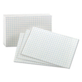 Oxford™ Grid Index Cards, 3 X 5, White, 100-pack freeshipping - TVN Wholesale 