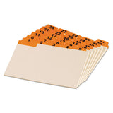 Oxford™ Manila Index Card Guides With Laminated Tabs, 1-5-cut Top Tab, 1 To 31, 4 X 6, Manila, 31-set freeshipping - TVN Wholesale 