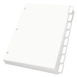 Oxford™ Custom Label Tab Dividers With Self-adhesive Tab Labels, 5-tab, 11 X 8.5, White, 25 Sets freeshipping - TVN Wholesale 