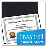 Oxford™ Certificate Holder, 11 1-4 X 8 3-4, Black, 5-pack freeshipping - TVN Wholesale 