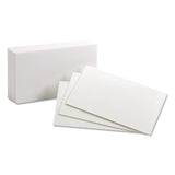 Oxford™ Unruled Index Cards, 3 X 5, White, 100-pack freeshipping - TVN Wholesale 