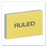 Oxford™ Ruled Index Cards, 5 X 8, Blue-violet-canary-green-cherry, 100-pack freeshipping - TVN Wholesale 