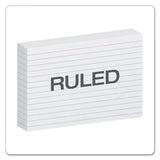 Oxford™ Ruled Index Cards, 4 X 6, White, 100-pack freeshipping - TVN Wholesale 